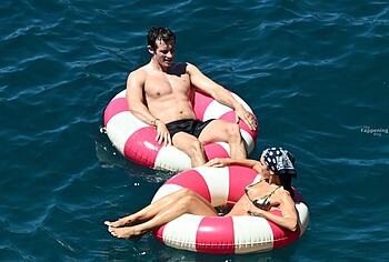 Callum Turner shirtless beach pics