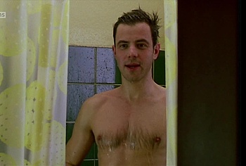 Felix Eitner Nude Dick In Shower Scenes in The Trio