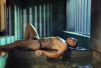 Neil Ashton Bulge and Butt In Leopard String in Brassic