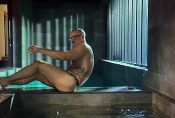 Neil Ashton Bulge and Butt In Leopard String in Brassic