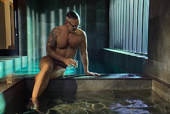 Neil Ashton Bulge and Butt In Leopard String in Brassic