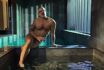 Neil Ashton Bulge and Butt In Leopard String in Brassic