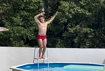 Ralphie Choo Shirtless And Cock Bulge Photos