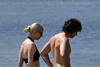 Malcolm McRae Shirtless And Sexy On A Beach
