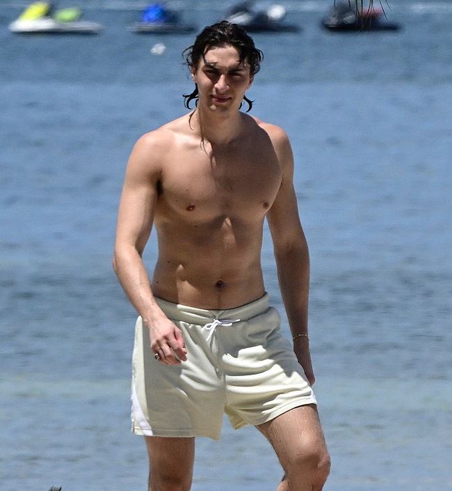 Malcolm McRae Shirtless And Sexy On A Beach