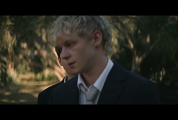 Stacy Clausen and Joe Bird Hot Gay Kiss in Leviticus