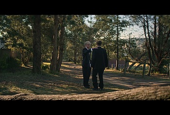 Stacy Clausen and Joe Bird Hot Gay Kiss in Leviticus