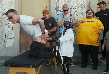 Steve-O Frontal Nude and Anal Fingering Scene in Jackass Best And Last