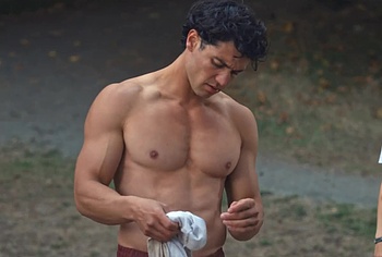 Kyle Clark Shows Nude Muscle Torso In Crew Girl