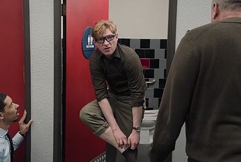 Domhnall Gleeson Bare Butt Scenes in The Paper