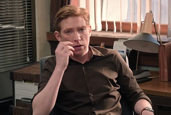 Domhnall Gleeson Bare Butt Scenes in The Paper