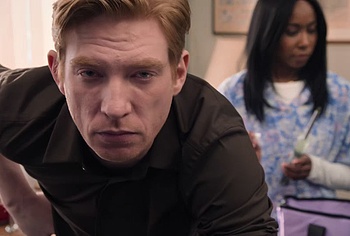 Domhnall Gleeson Bare Butt Scenes in The Paper